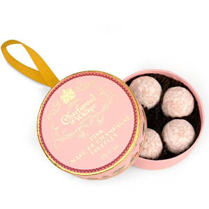 Charbonnel et Walker Pink Marc de Champagne Christmas Bauble